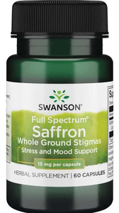 Swanson Full Spectrum Saffron 15mg 60 Kapsułek