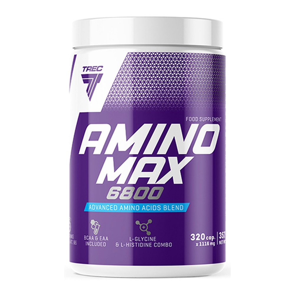 Trec Nutrition Amino Max Kompleks Aminokwasów 6800 320 Kapsułek