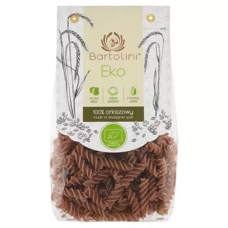 Bartolini Organic Fusilli 100% Wholegrain Spelt Fiber Source 250g