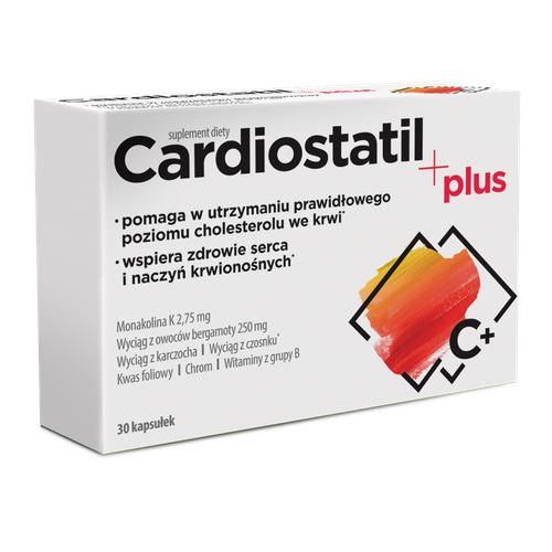 Aflofarm Cardiostatil Plus pomaga w Utrzymaniu Prawidłowego poziomu Cholesterolu we Krwi 30 Kapsułek