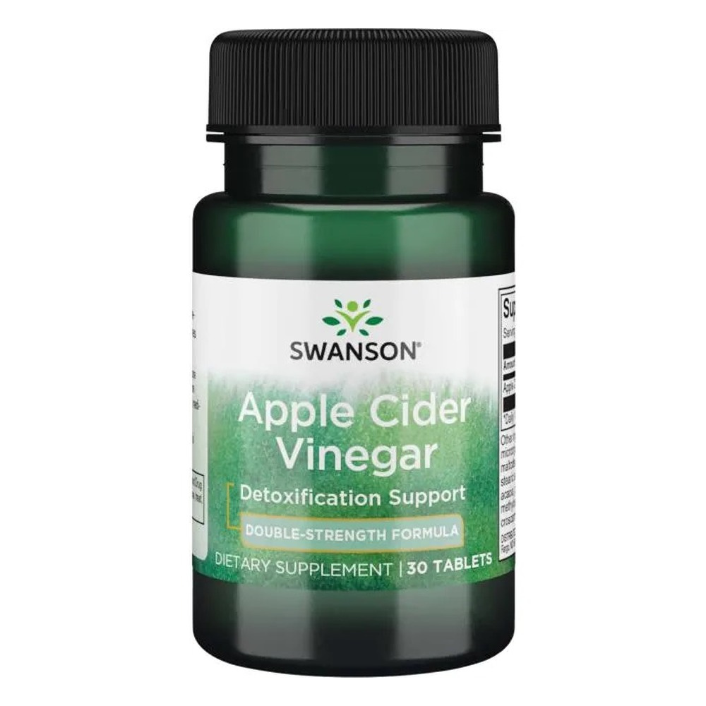 Swanson Apple Cider Vinegar 200mg Double-Strength 30 Tablets