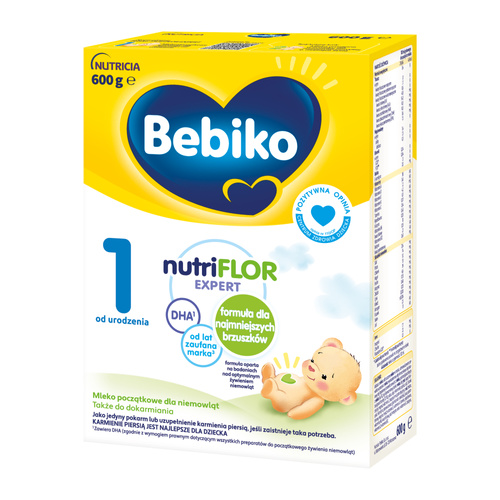 Bebiko NutriFlor Expert 1 Mleko Początkowe dla Niemowląt od Urodzenia 600g
