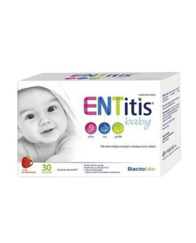 ENTitis Baby o Smaku Truskawkowym dla Niemowląt powyżej 6 Miesiąca Życia o Smaku Truskawkowym 30 Saszetek