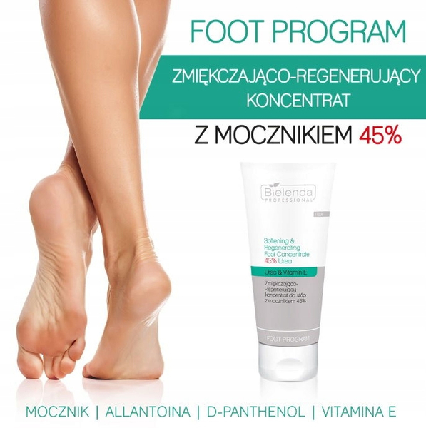 Bielenda Professional Foot Program Softening and Regenerating Foot Concentrate 45% Urea 75ml