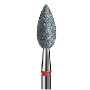 IQ Nails Diamond Nail Drill Bit Large Flame Shape Fine 4.5mm