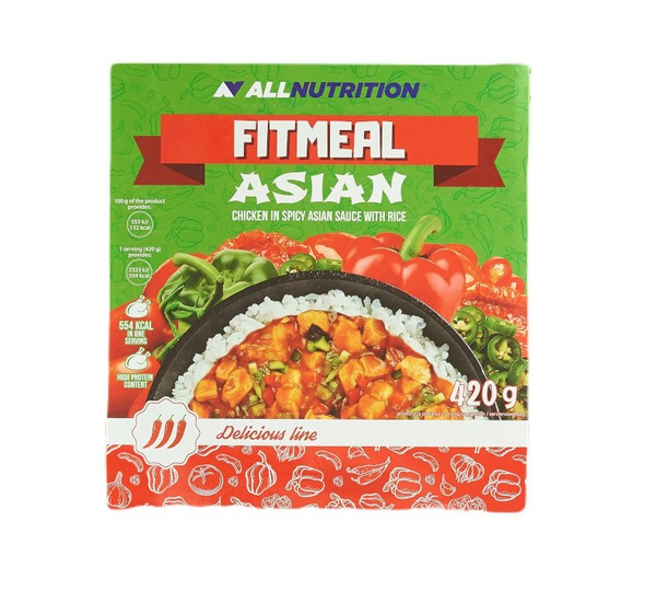 Allnutrition Delicious Line Fitmeal Asian Chicken with Rice in Asian Sauce 420g