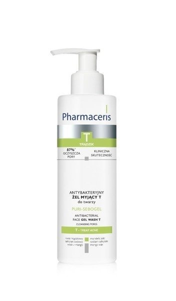 Pharmaceris T Puri Sebogel Antibacterial Face Gel Wash 190ml