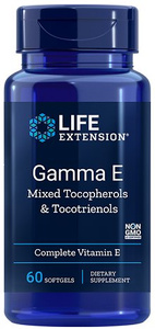 Life Extension Gamma E Mieszane Tokoferole i Tokotrienole Dla Ochrony Antyoksydacyjnej 60 Kapsułek Miękkich