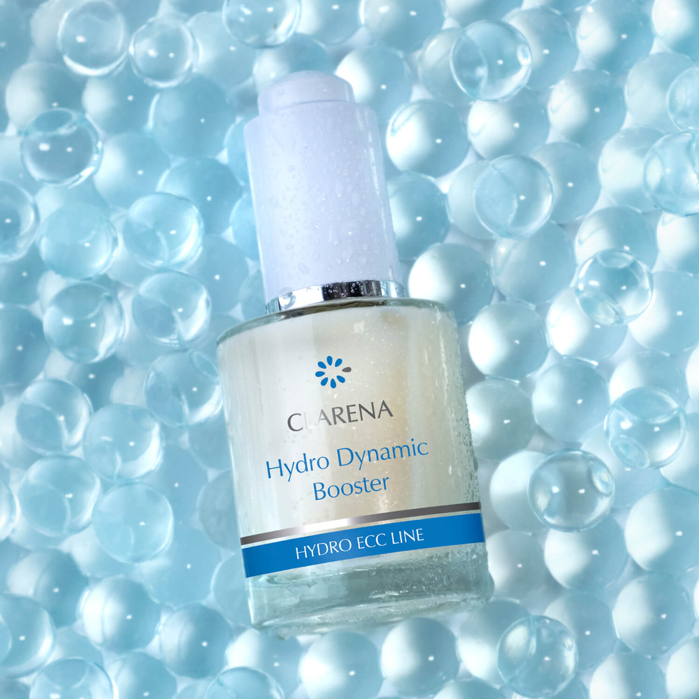 Clarena Hydro ECC Line Dynamic Lekki Booster Intensywnego Nawilżenia dla każdego Rodzaju Skóry 30ml