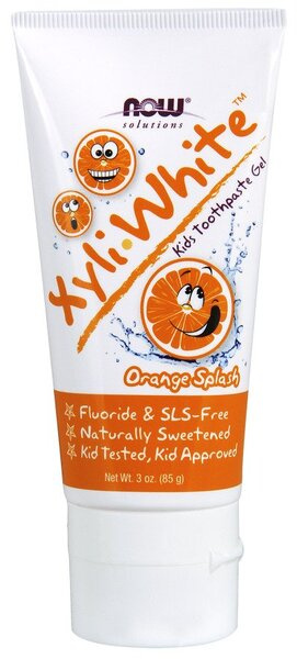 NOW Foods XyliWhite Kids Orange Splash Pasta do Zębów w Żelu dla Dzieci 85g