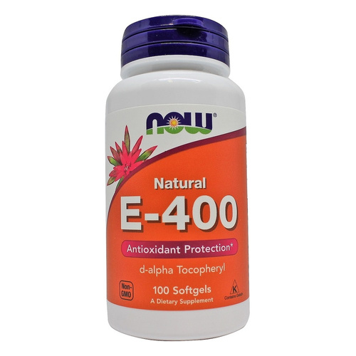 Now Foods Vitamin E-400 Natural Wspomaga Układ Odpornościowy 100 softgels