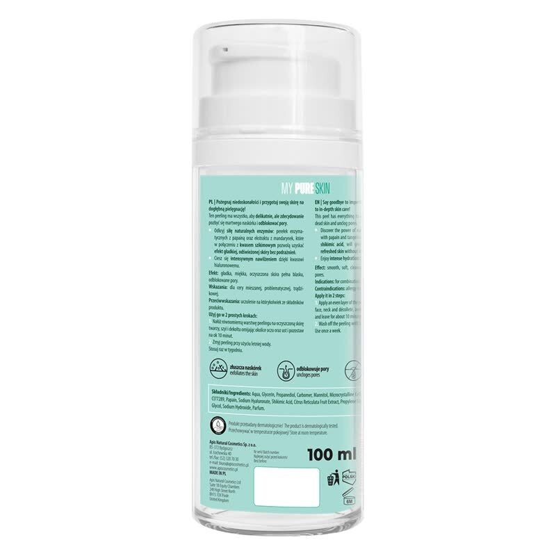 Apis My Pure Skin Hydrogel Peeling with Shikimic Acid 100ml