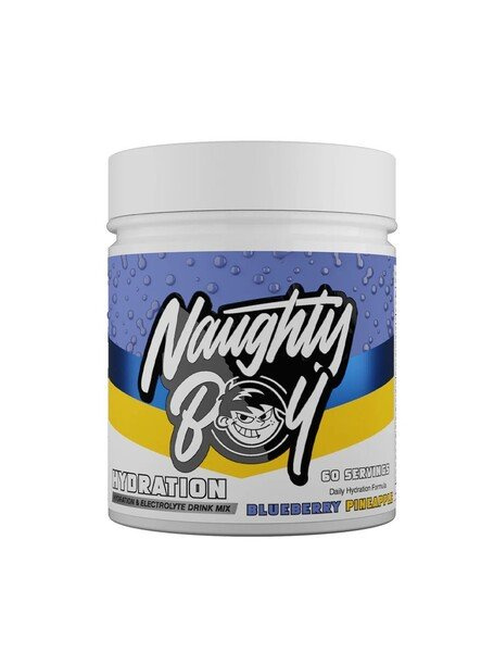 Naughty Boy Hydration Electrolyte Drink Blueberry Pineapple For Hydration 510g