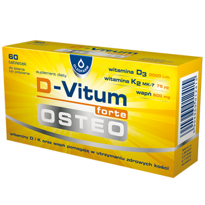 D-Vitum Forte Osteo Helps Maintain Healthy Bones 60 Tablets