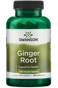 Swanson Ginger Root 540mg 100 Capsules