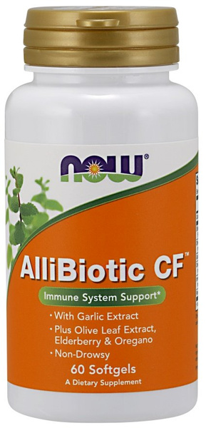 NOW Foods AlliBiotic CF Herbal Formula for Immune System Support 60 Softgels