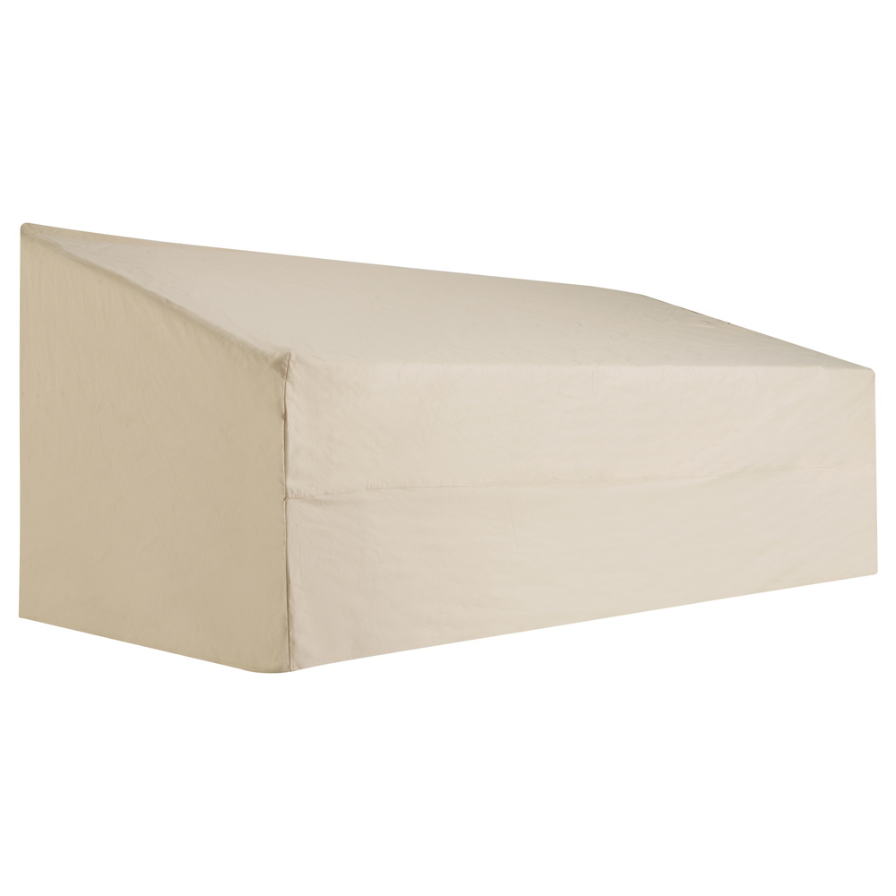 Outsunny 600D Oxford Cloth Garden Furniture Cover Waterproof, 3 Seater Sofa Protector for Patio, Outdoor, Beige, 218 x 111 x 63-101 cm