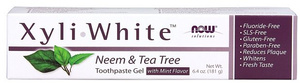 Now Foods XyliWhite Neem & Tea Tree Toothpaste Gel 181g