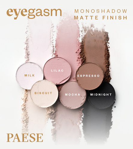 Paese Eyegasm Monoshadow Cień do Powiek Nr 01 Milk Matowy 1.5g