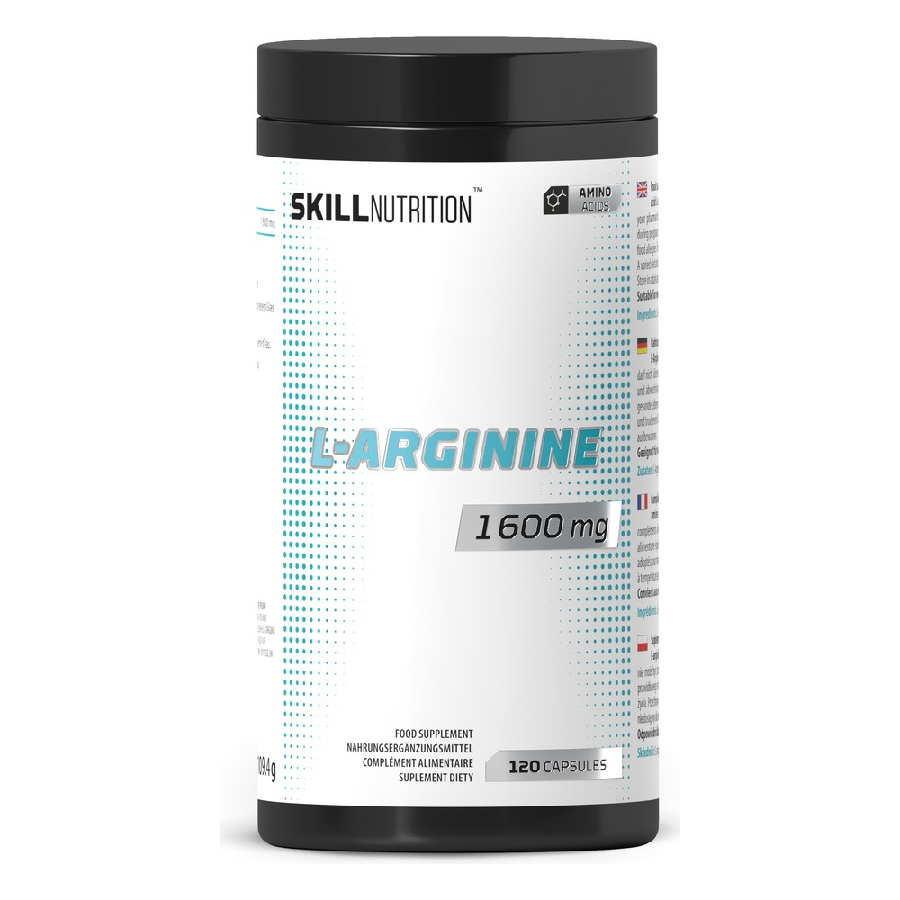 Skill Nutrition L-Arginine 1600mg 120 kapsułek wegańskich