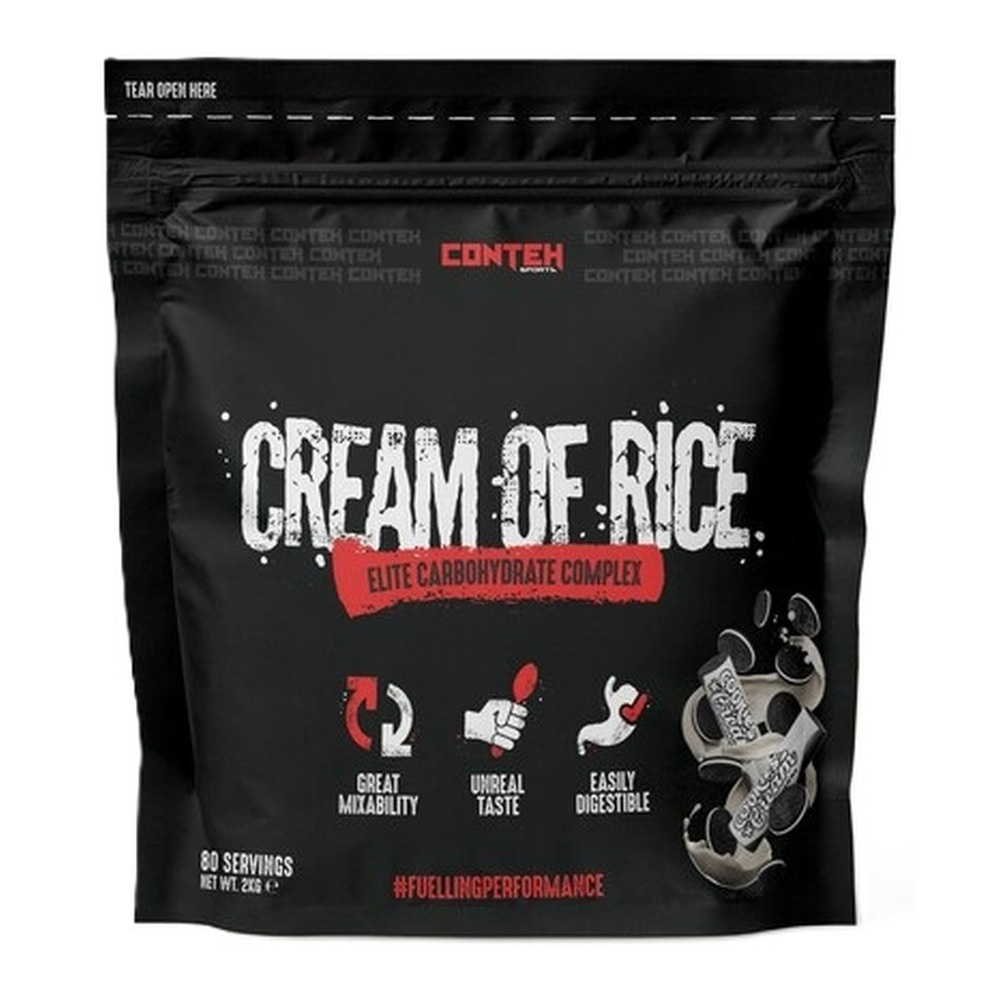 Conteh Sports Cream of Rice Sportowy posiłek węglowodanowy, Ciasteczka i Śmietanka 2000g