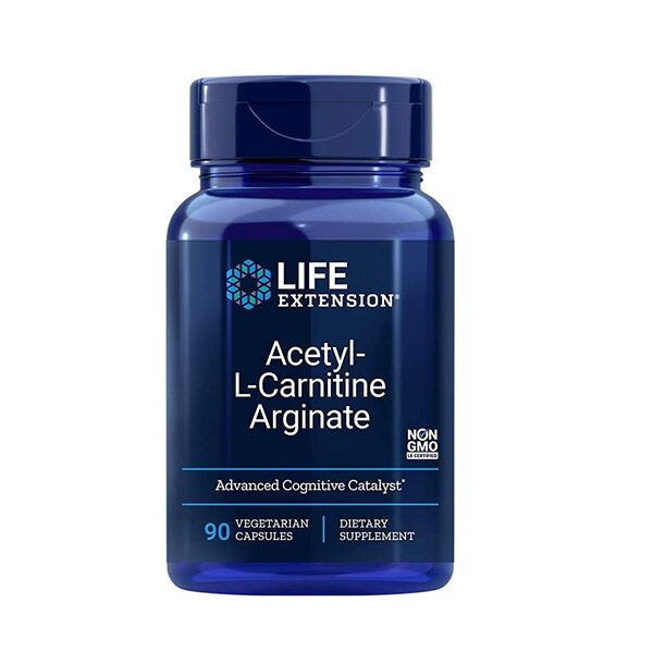 Life Extension Acetyl-L-Carnitine Arginate for Cellular Energy and Brain Health 90 Vcaps