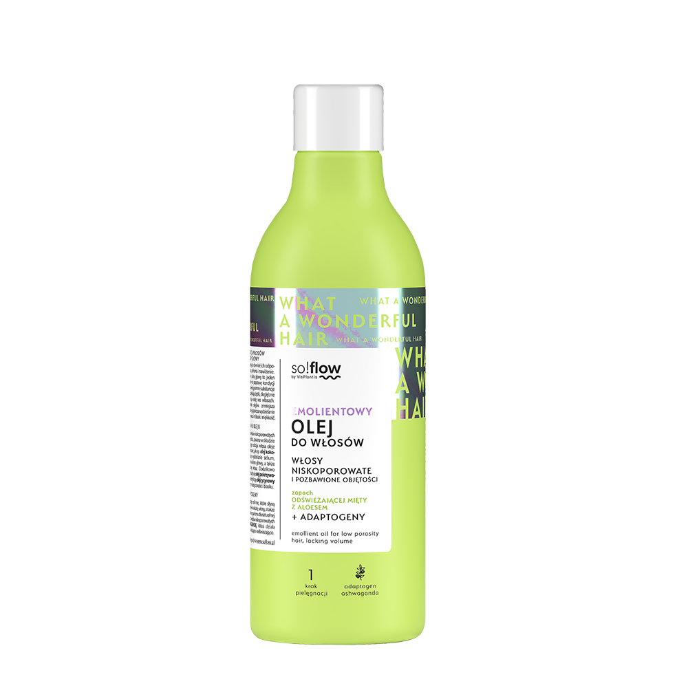 So!Flow Emolientowy Olej do Włosów Niskoporowatych i Objętościowych - 150 ml
