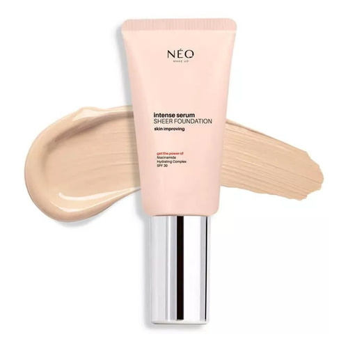Neo Makeup Intense Serum Sheer SPF 30 Moisturizing Foundation No. 00 Alabaster with Glass Skin Effect 30ml