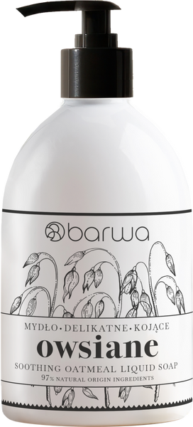 Barwa Pure Calm Kojące Owsiane Mydło w Płynie dla Skóry Wrażliwej i Suchej 450ml