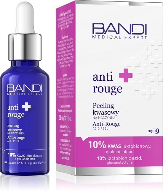 Bandi Medical Anti Rouge Peeling Kwasowy na Naczynka 10% Kwas Laktobionowy Glukonolakton 30ml