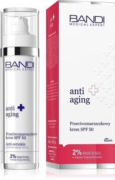 Bandi Anti Aging Przeciwzmarszczkowy Krem Ochronny przed Fotostarzeniem się Skóry SPF50 50ml