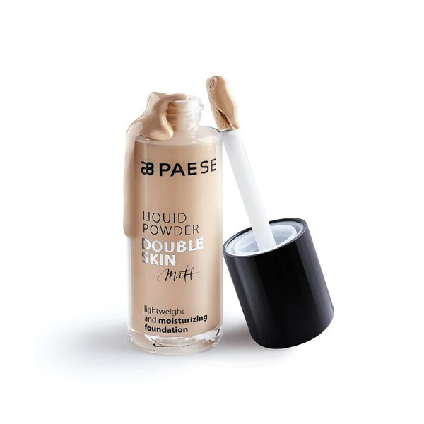 Paese Liquid Powder Double Skin Matt 10M Foundation for Oily and Combination Skin Light Beige 30ml