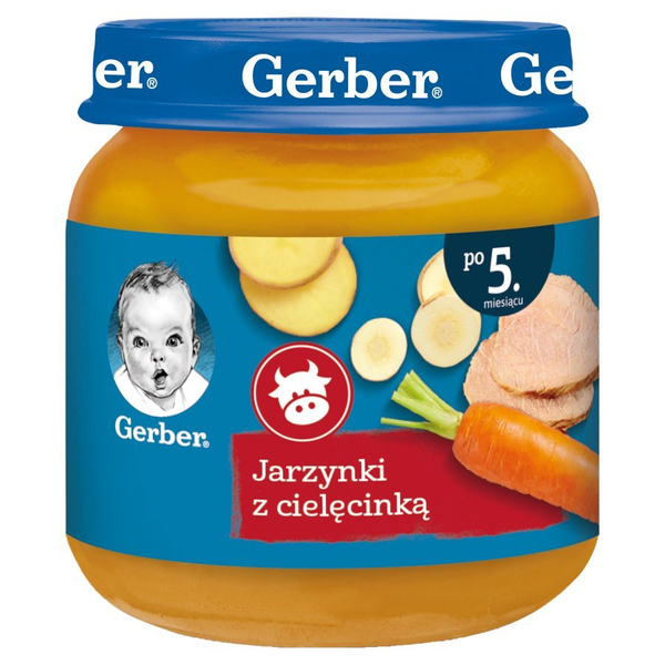 Gerber Danie Jarzynki z Cielęcinką dla Niemowląt po 5 Miesiącu 125g