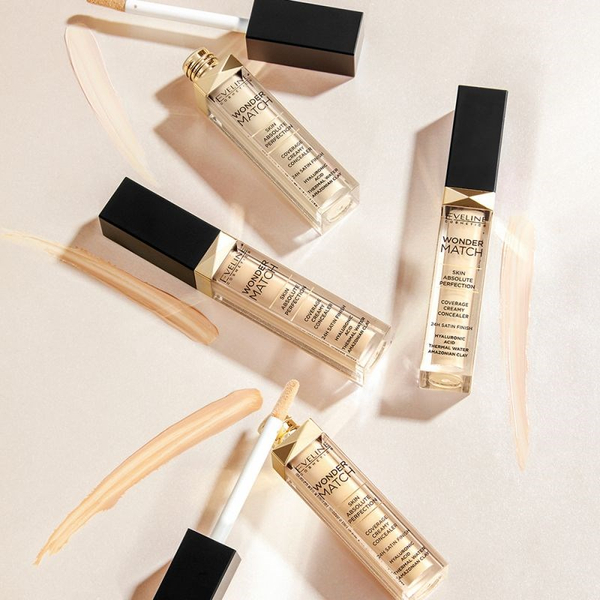 Eveline Wonder Match Lekki Korektor w Płynie z Kwasem Hialuronowym Nr 10 Light Vanilla 7ml