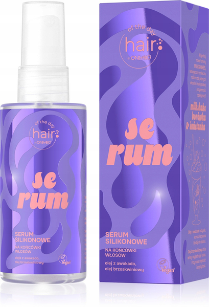 OnlyBio Hair of the Day Serum Silikonowe do Włosów 70 ml - Najlepsze Surowce dla Błyszczących i Zdrowych Włosów