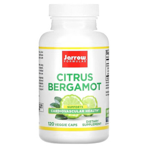 Jarrow Formulas Citrus Bergamot Extract For Cardiovascular and Metabolic Health Support 120 Vcaps