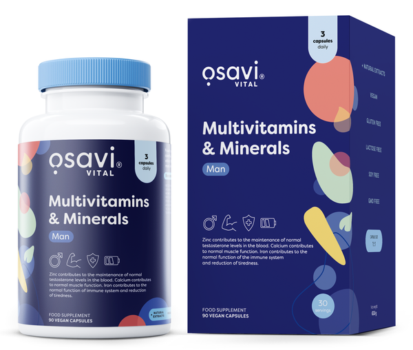 Osavi Multivitamins & Minerals for Men 90 Vegan Capsules