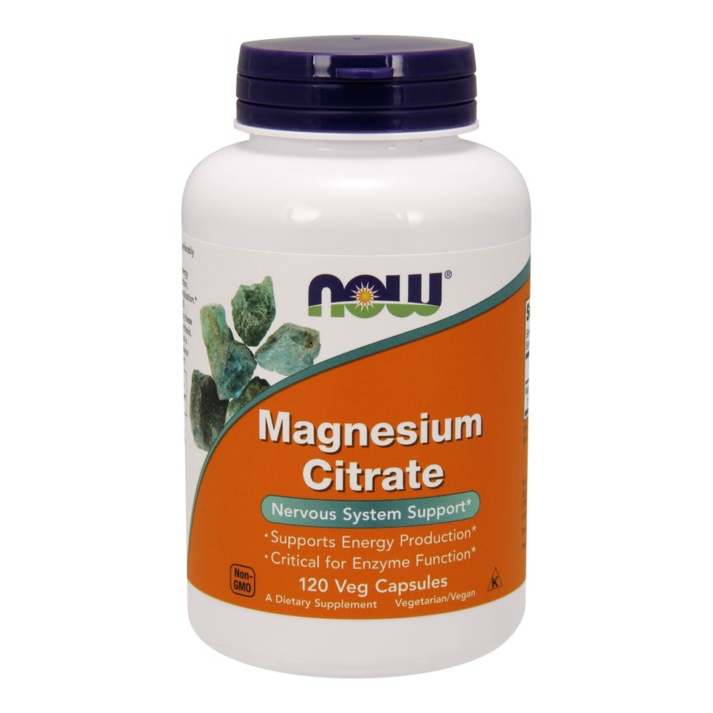 Now Foods Magnesium Citrate 400mg 120 Capsules