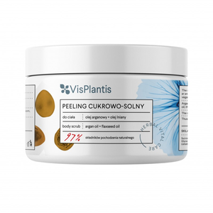Vis Plantis Peeling Cukrowo-solny Olej Arganowy i Olej Lniany 200 ml