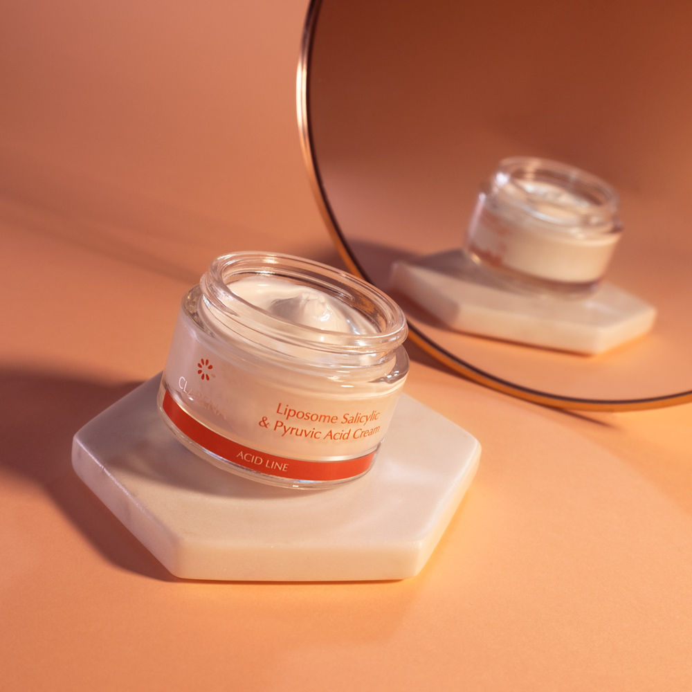 Clarena Acid Line Anti-Acne Night Cream with Salicylic & Pyruvic Acid - 50ml