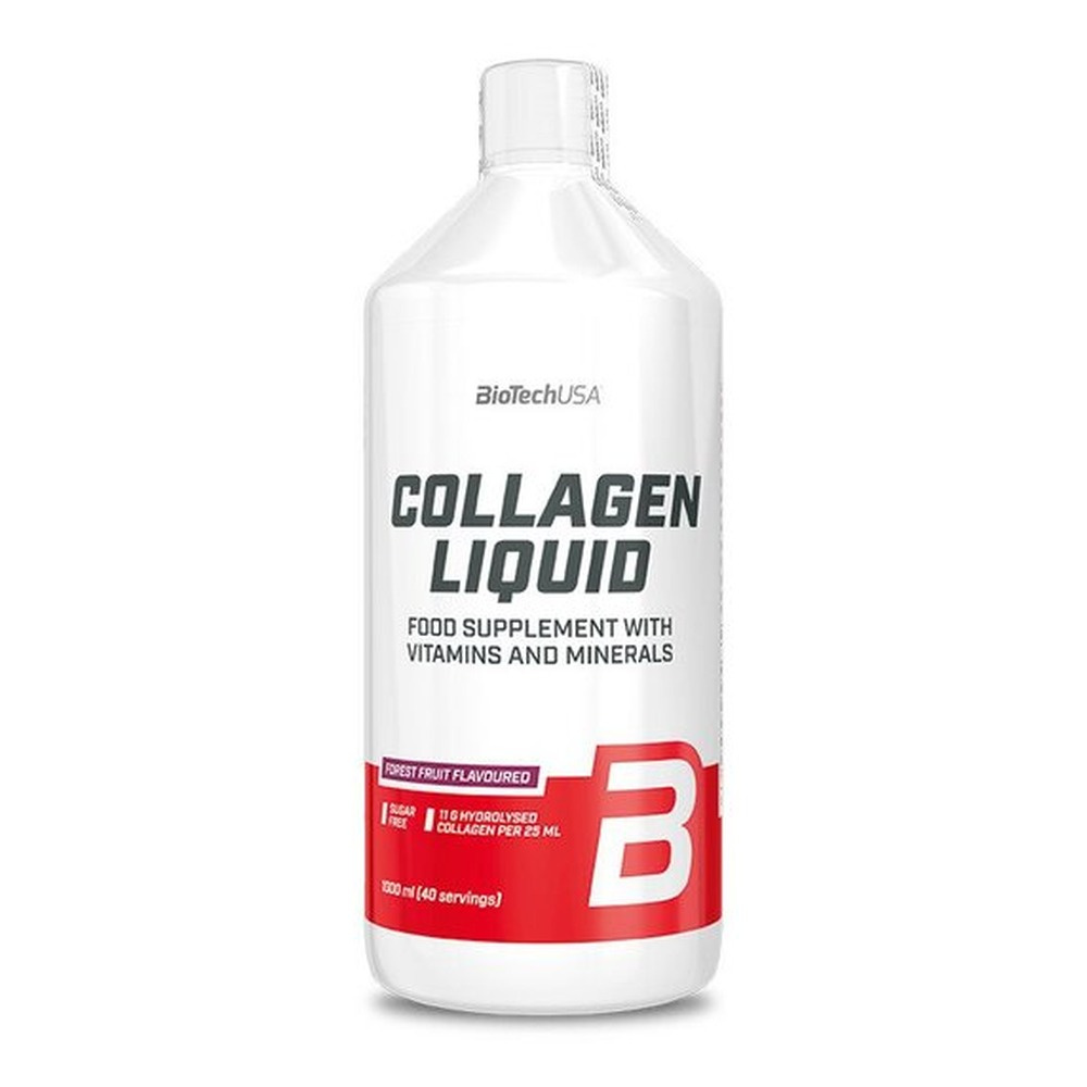 BioTechUSA Collagen Liquid Płynny suplement, Owoce leśne 1000ml
