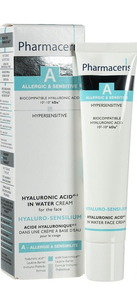 Pharmaceris A Hyaluro-Sensilium Cream with Hyaluronic Acid for Sensitive Skin Prone to Allergies 40ml