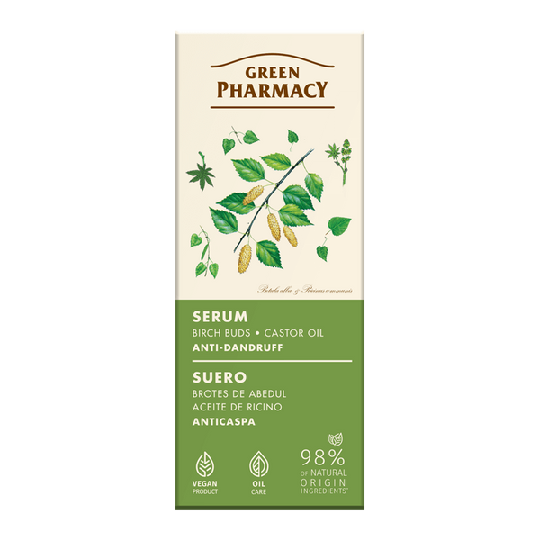 Green Pharmacy Przeciwłupieżowe Serum Pąki Brzozy i Olej Rycynowy 100ml