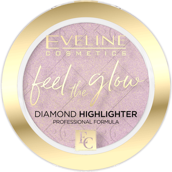 Eveline Feel the Glow Vegan Velvet Face Diamond Highlighter in Stone 03 Rose Gold 5g