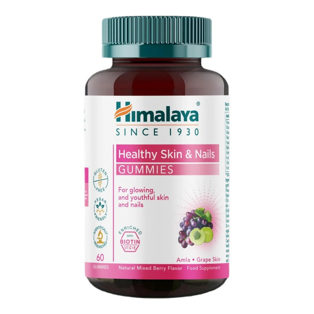 Himalaya Healthy Skin & Nails Gummies Natural Mixed Berry 60 Gummies