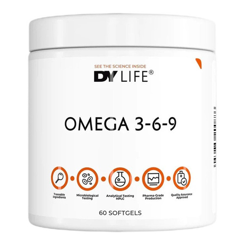 Dorian Yates DY LIFE Omega 3-6-9 60 Softgels