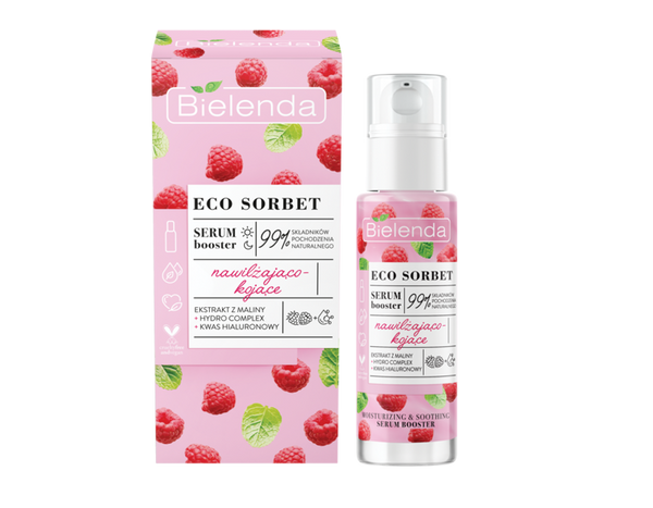 Bielenda Eco Sorbet Malina Silnie Nawilżające i Kojące Serum Booster 30ml