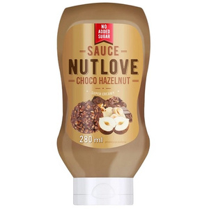 Allnutrition Nutlove Sauce Choco Hazelnut Sos na Bazie Kremu Orzechowego o Smaku Kakaowym 280ml
