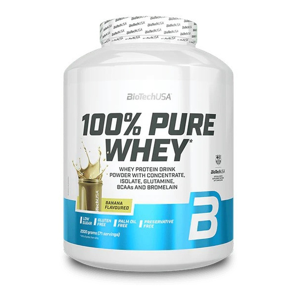 BioTechUSA 100% Pure Whey Odżywka Białkowa Banan 2000g