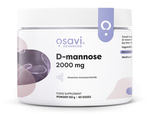 Osavi D-Mannoza w Proszku 2000mg na Zdrowie Układu Moczowego 120g